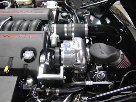 ProCharger HO Intercooled System w/ polished P-1SC-1, 2006-2011 CORVETTE C6 Z06